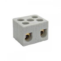 Conector Porcelana Interneed 2 Polos 6Mm - 66071 . / Kit C/ 10 Peças Conector Porcelana Interneed 2 Polos 6Mm - 66071 . / Kit C/ 10 Peças