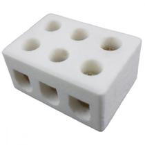 Conector Porcelana Interneed 3Polos 10Mm 66132 - Kit C/10