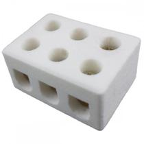 Conector Porcelana Interneed 3Polos 10Mm 66132 - Kit C/10