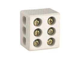 Conector Porcelana LeC Ate 10Mm 3 Polos 1422-A c/50pcs Conector Porcelana LeC Ate 10Mm 3 Polos 1422-A c/50pcs