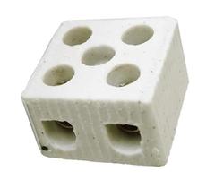 Conector Porcelana P/ Chuveiros Bipolar / Tripolar, Cabo de 10mm/16mm 360v Sindal 2 Polos / 3 Polos