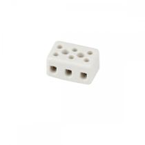 Conector Porcelana Sindal 06Mm 3 Bornes 000.3103.Pr.B - Kit C/12 Conector Porcelana Sindal 06Mm 3 Bornes 000.3103.Pr.B - Kit C/12