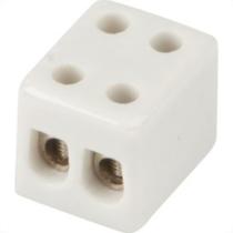 Conector Porcelana Sindal 10Mm 2 Bornes 000.3602.Pr.B - Kit C/12 Conector Porcelana Sindal 10Mm 2 Bornes 000.3602.Pr.B - Kit C/12