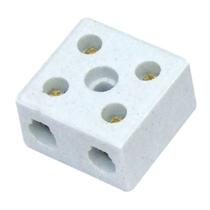 Conector Porcelana Tripolar Foxlux 10mm Alta Temperatura Chuveiro Elétrico Kit 2 unidades Conector Porcelana Tripolar Foxlux 10mm Alta Temperatura Chuveiro Elétrico Kit 2 unidades