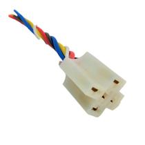Conector Porta Rele 4 ou 5 Pinos com fio 1,5mm chicote soquete plug Cabo 100% cobre 4 ou 5 Vias Tomada Qualidade Conector Porta Rele 4 ou 5 Pinos com fio 1,5mm chicote soquete plug Cabo 100% cobre 4 ou 5 Vias Tomada Qualidade