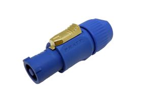 Conector Powercon Macho Pratt Azul