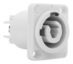 Conector Powercon Painel Embutir Out Branco Profissional Nfe - Luminos