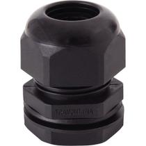 Conector Prensa-cabo 1.1/4 Polegada Tramontina Em Termoplástico Preto Com Bucha Tramontina