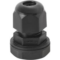 Conector prensa-cabo 1/4 polegada Tramontina Preto com bucha Conector prensa-cabo 1/4 polegada Tramontina Preto com bucha