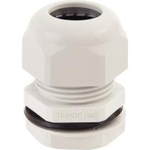 Conector prensa-cabo 2 polegadas Tramontina em termoplástico cinza com bucha Conector prensa-cabo 2 polegadas Tramontina em termoplástico cinza com bucha