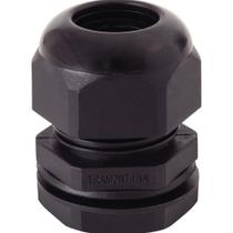 Conector Prensa-cabo 3/8 Polegada Tramontina Em Termoplástico Preto Com Bucha Tramontina