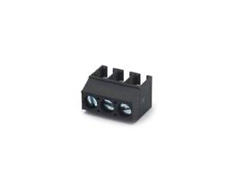 Conector Preto Multipolar AK550-03DS Fêmea 180º (Vertical) de 3 Vias - Passo 3.5mm - Phoenix Mecano