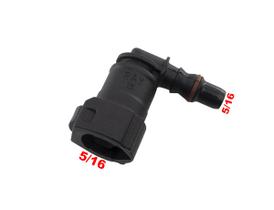 Conector Quick 90 Graus Mangueira Injeção 5/16