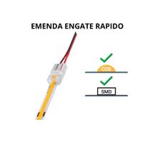 Conector Rabicho Engate Rapido Fita LED 10mm 12V 24V 110V 220V