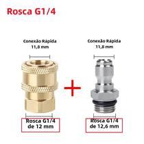 Conector Rápido 1/4" para Lavadora de Alta Pressão - M14 Macho/Fêmea