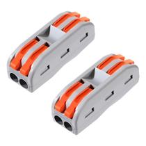 Conector rápido de fios 2 entradas 32a 250v conector elétrico universal
