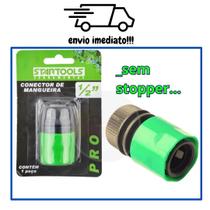 Conector Rápido de Mangueira de Jardim em Plásticoc/ Bloqueador de Passagem de 1/2 Polegadas Conector Rápido de Mangueira de Jardim em Plásticoc/ Bloqueador de Passagem de 1/2 Polegadas