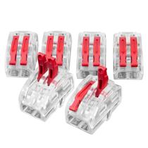 Conector Rápido De Pressão Push WIre Para 2 Fios HCRN-2 Blister com 6 Peças - Hellermann Tyton
