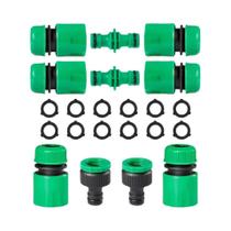 Conector Rápido Duplo Macho ABS De 1/2 Polegada Para Mangueira De Irrigação De Jardim - Conjunto De