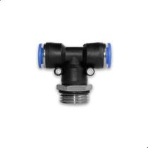 Conector Rápido Em T Menco 1/2'' x 8mm Rosca Macho 10 Un