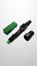 Conector Rápido Fibra Óptica SC APC Verde Reutilizável