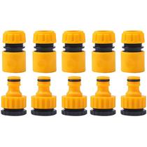 Conector Rápido Para Mangueira De Jardim De 3/4 E 1/2 Polegada, 10 Peças, Adaptador Roscado Para