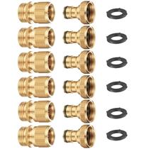 Conector rápido para mangueira de jardim FINEST+ em latão 3/4 polegada Conector rápido para mangueira de jardim FINEST+ em latão 3/4 polegada