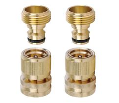 Conector Rápido para Mangueira LIKAGE 3/4 Polegadas Latão 2 Unidades Conector Rápido para Mangueira LIKAGE 3/4 Polegadas Latão 2 Unidades