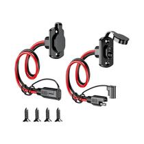 Conector Rápido SAE 12AWG, Cabo Adaptador De 2 Peças Com Plugue Masculino Para Soquete Feminino Conector Rápido SAE 12AWG, Cabo Adaptador De 2 Peças Com Plugue Masculino Para Soquete Feminino