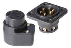 Conector Rc6A-I (Áudio) 6 Polos/3 Vias - Com Parafusos