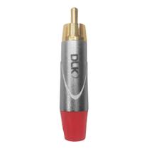 Conector RCA Macho Bucha Vermelha DLK RCA-002 - DATALINK