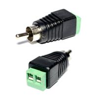 Conector RCA Macho Com Borne Para Cftv Audio Video - Almeida