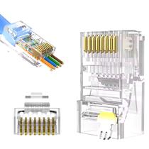 Conector Rede Ez Rj45 Cat6 Vazado Pack 100 Unidades Conector Rede Ez Rj45 Cat6 Vazado Pack 100 Unidades
