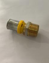 Conector Reto 16mm x 1/2" Macho para Tubo PEX Gás Conector Reto 16mm x 1/2" Macho para Tubo PEX Gás