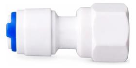 Conector Reto Engate Rápido 1/4" x Rosca Fêmea 1/2" para Filtro de Água Alta Resistência