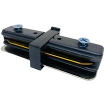 Conector Reto Para Trilho Preto