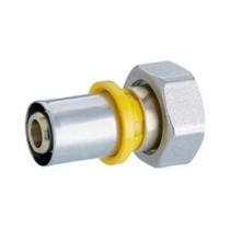 Conector Reto Porca Giratória Móvel 16mm Fêmea Tubo Pex Gás
