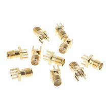 Conector RF Balax SMA Female Jack Solder Edge 1,6 mm de espaço