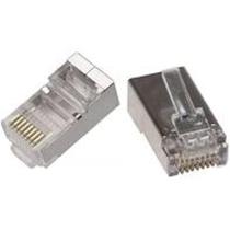 Conector Rj-45 8P8C Cat6 Blindado Pct Com 10Pçs