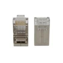 Conector rj-45 macho evus c-103 cat6 blindado 100un. f133 Conector rj-45 macho evus c-103 cat6 blindado 100un. f133