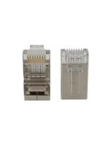 Conector RJ-45 Macho Evus C-103 Cat6 Blindado 100Un. Conector RJ-45 Macho Evus C-103 Cat6 Blindado 100Un.