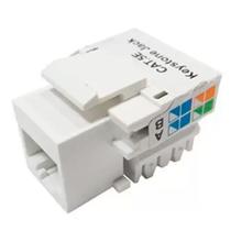 Conector RJ45 Cat 5e - Keystone - Branco - WT-2001C/W Conector RJ45 Cat 5e - Keystone - Branco - WT-2001C/W