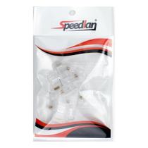 Conector RJ45 Cat5 Cat6 Banhado Ouro Rede Kit 10un - Speedlan