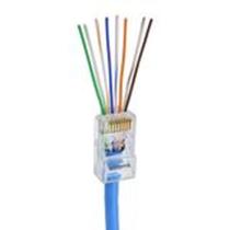 Conector Rj45 CAT5E de Passagem EZ - Vazado / Exbom + NF