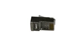 Conector RJ45 Cat5e Macho Blindado (pack com 100un) Conector RJ45 Cat5e Macho Blindado (pack com 100un)