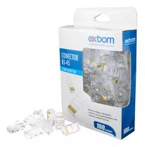 Conector RJ45 Cat5e Macho Exbom (100)