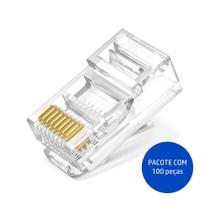Conector RJ45 Cat5E Pacote 100 Unidades - CN-025 Conector RJ45 Cat5E Pacote 100 Unidades - CN-025