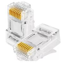 Conector Rj45 Cat6 Tipo EZ Passagem Pacote C/100 Un