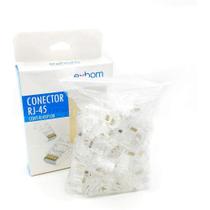 Conector Rj45 Exbom Cat5/5E Pacote Com 100 Unidades Cont-Rj45P100
