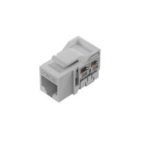 Conector Rj45 Femea 180 Cat 6 Keystone Jack 125v Proteção Conexão De Qualidade Em Ambiente Externo